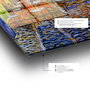Wallity Cuadro decorativo de cristal templado Multicolor 50 x 70 cm